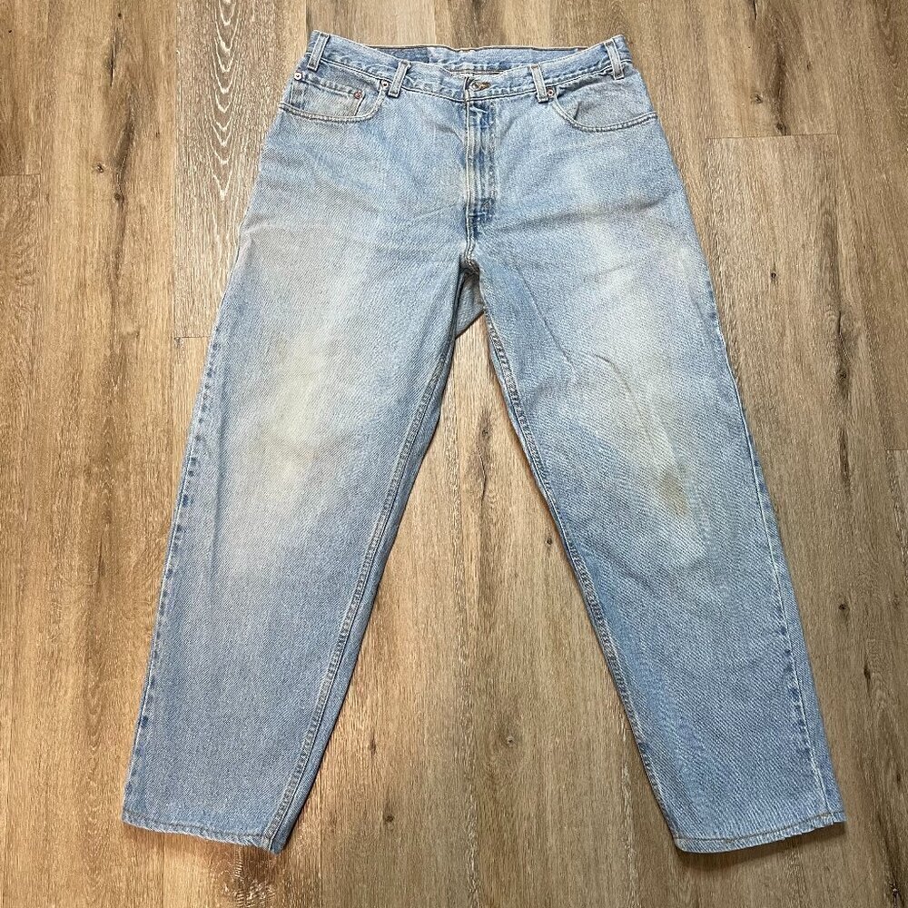 Levis Jeans Mens Vintage 36x32 Blue 560 Loose Fit Tapered Leg Baggy Denim